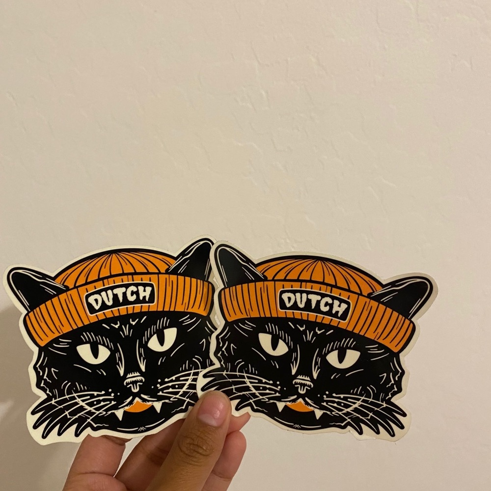 Dutch bros cat stickers!